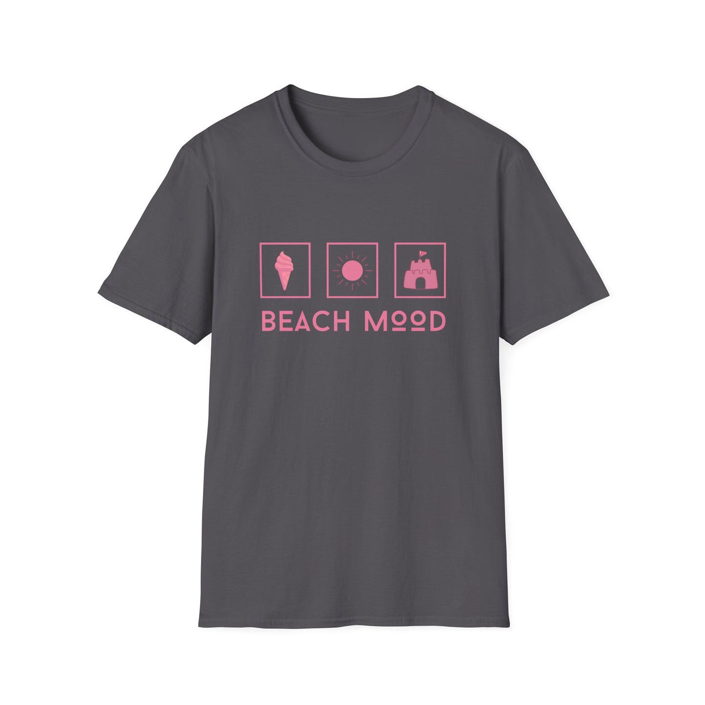 Beach Mood (pink) - Statement graphic - Unisex Softstyle T-Shirt