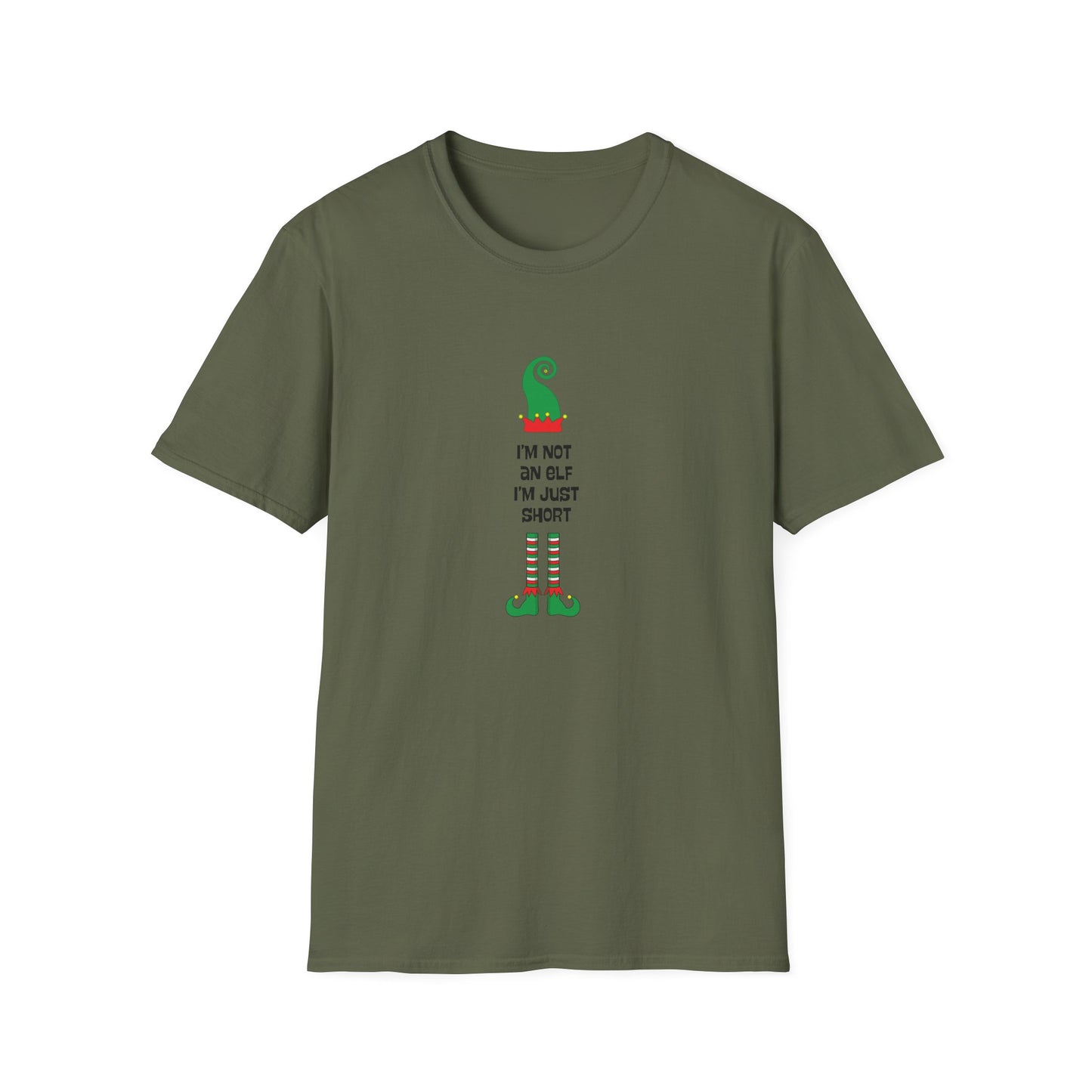 I'm not an elf, I'm just short - Unisex Softstyle T-Shirt