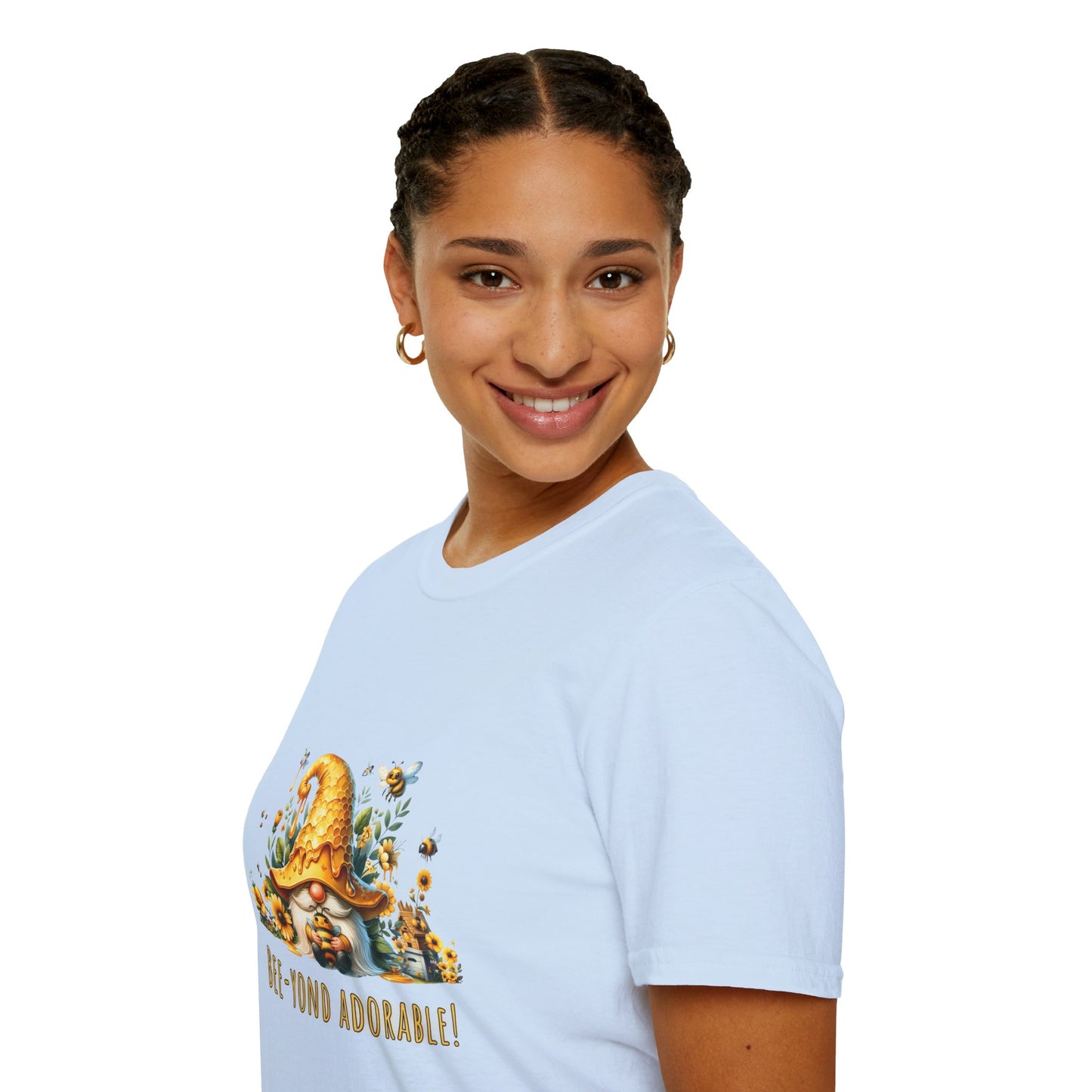 Bee-yond Adorable Gnome - Unisex Softstyle T-Shirt