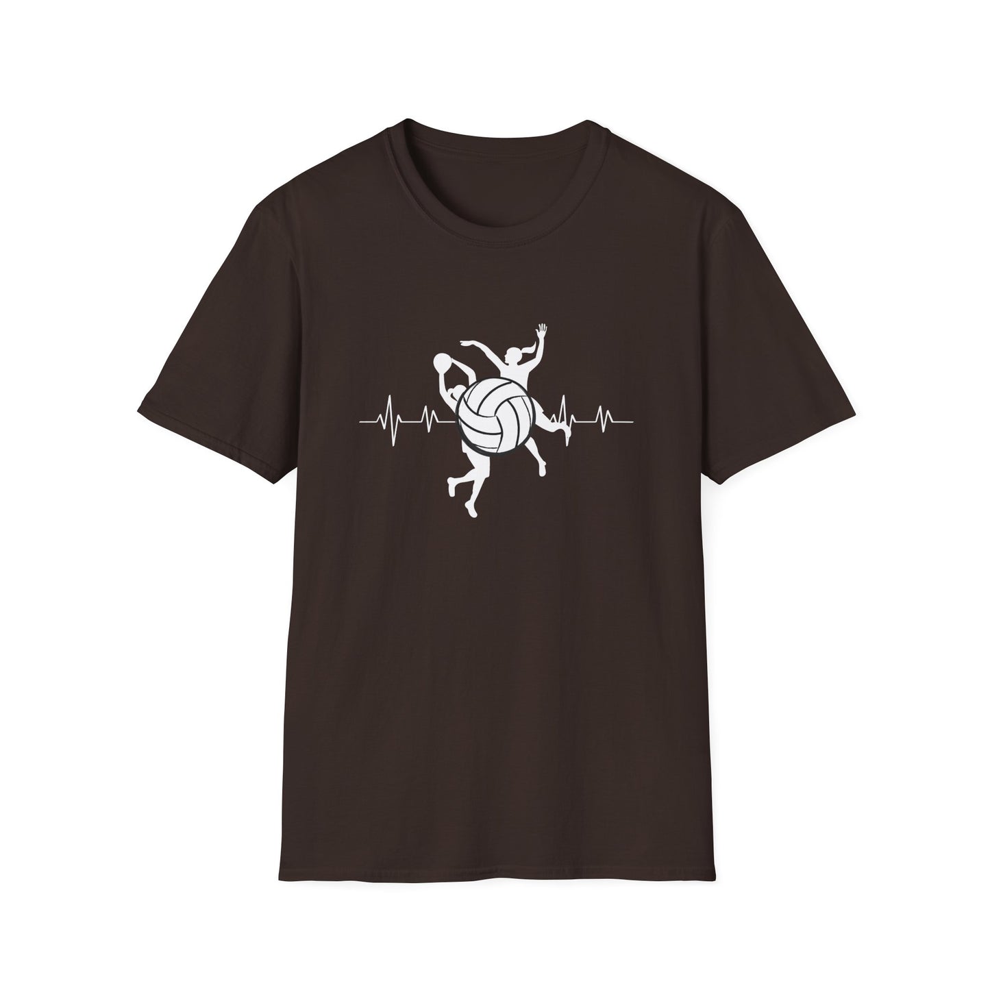 Netball heartbeat - Unisex Softstyle T-Shirt