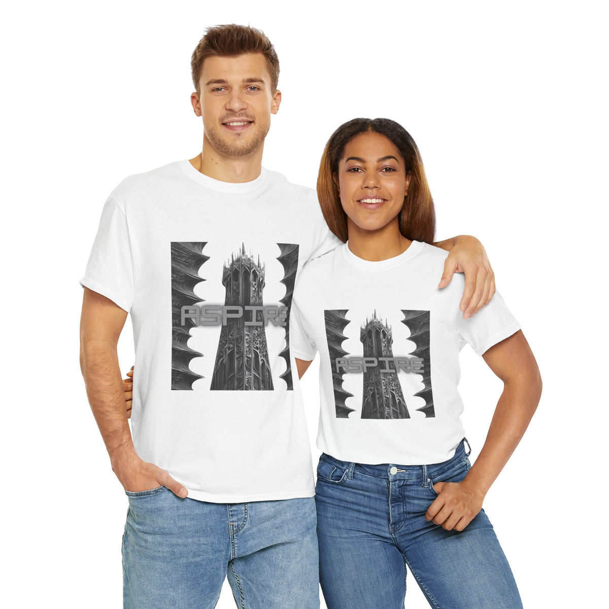 Aspire - Statement Graphic - Unisex Heavy Cotton Tee
