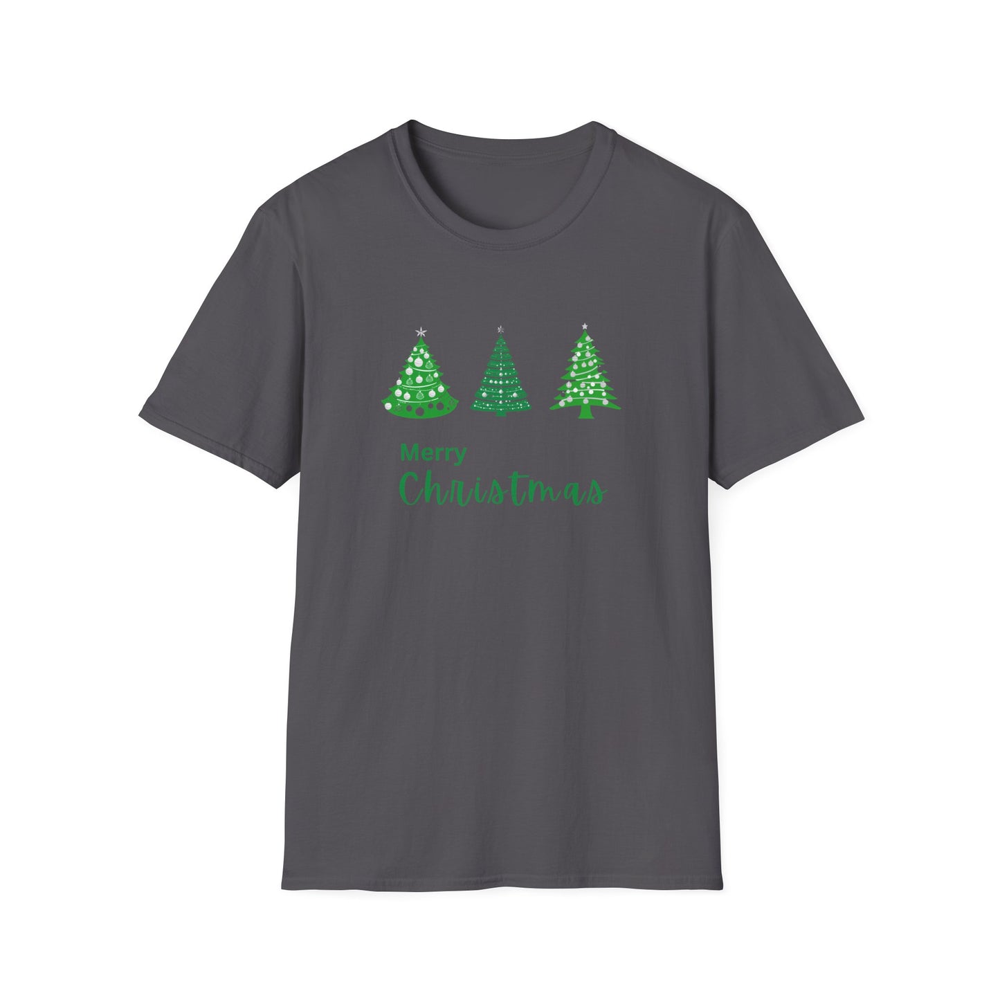 Green Christmas Trees - Unisex Softstyle T-Shirt