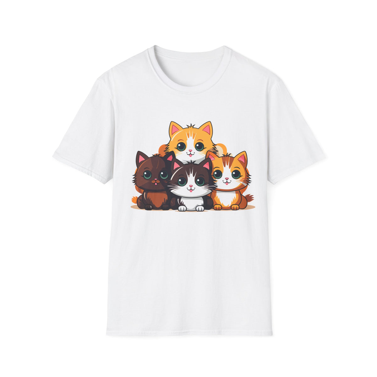 Cute cats - Unisex Softstyle T-Shirt