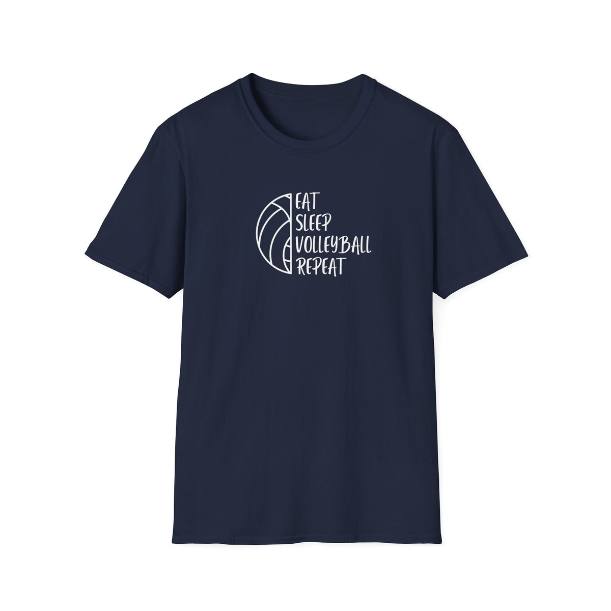 Eat Sleep Volleyball Repeat - Unisex Softstyle T-Shirt