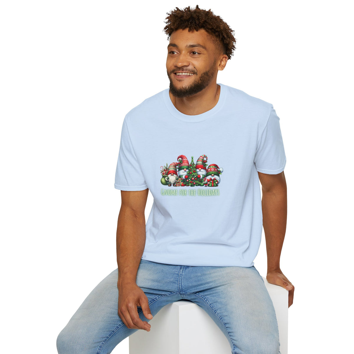 Gnome for the holidays - Unisex Softstyle T-Shirt