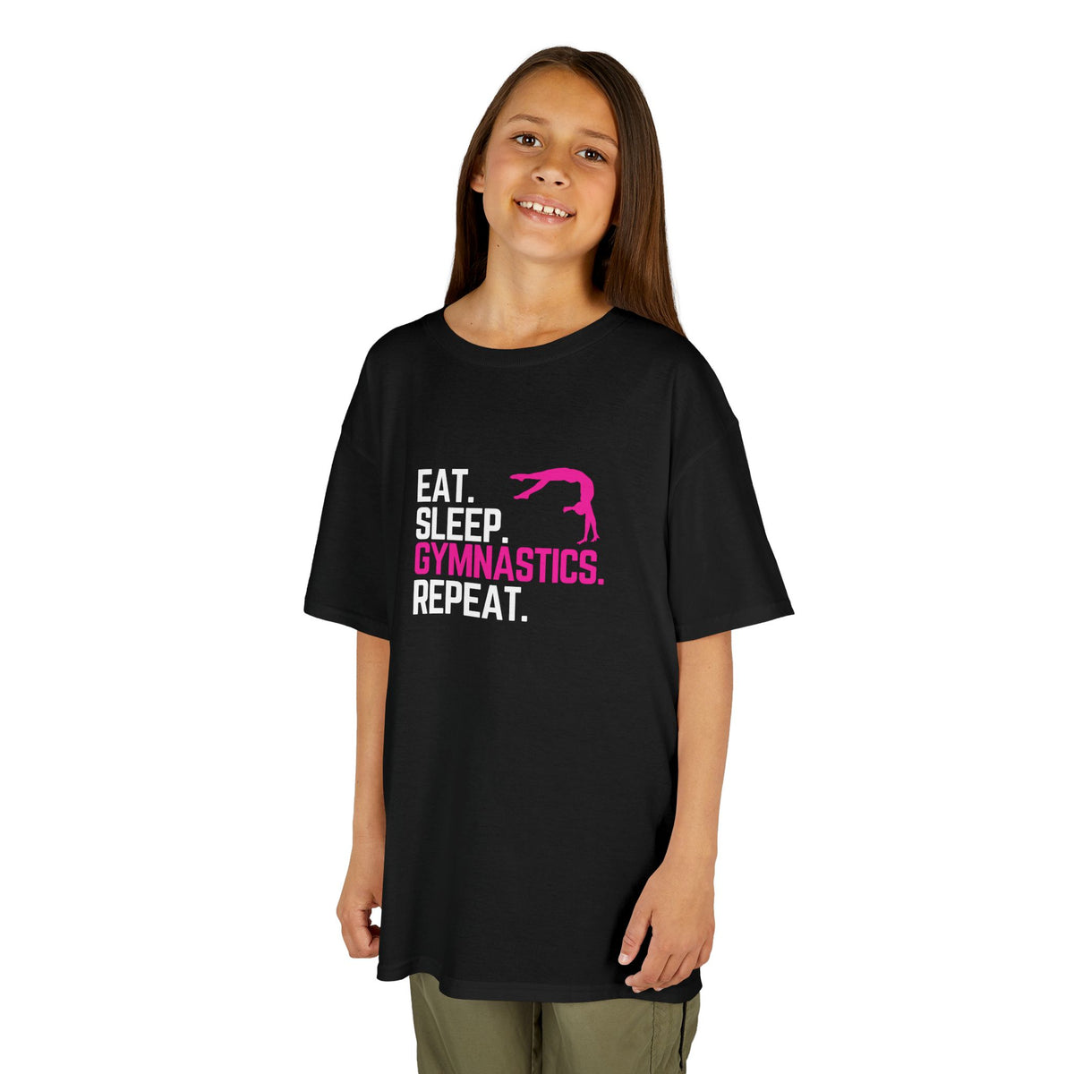 Eat Sleep Gymnastics Repeat - Youth / Kids Heavy Cotton™ Tee