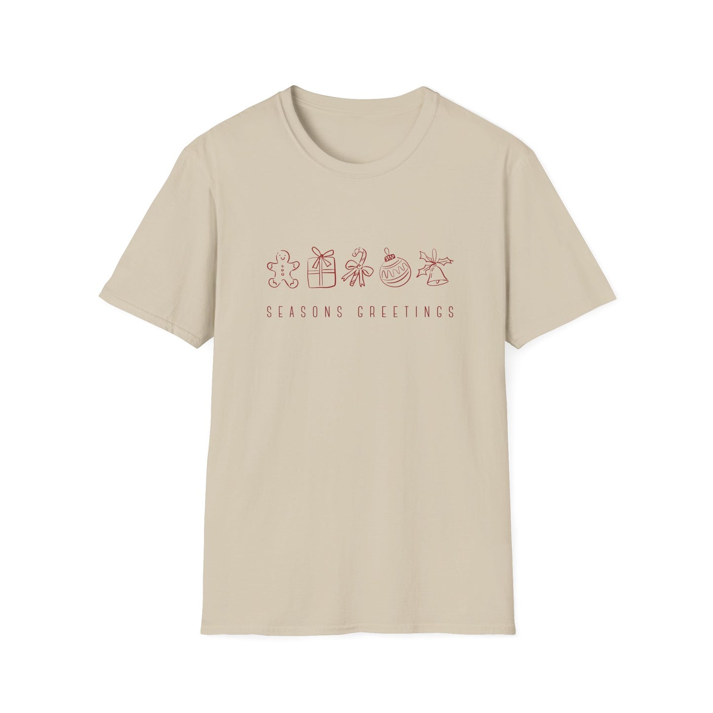 Christmas Sketches - Unisex Softstyle T-Shirt