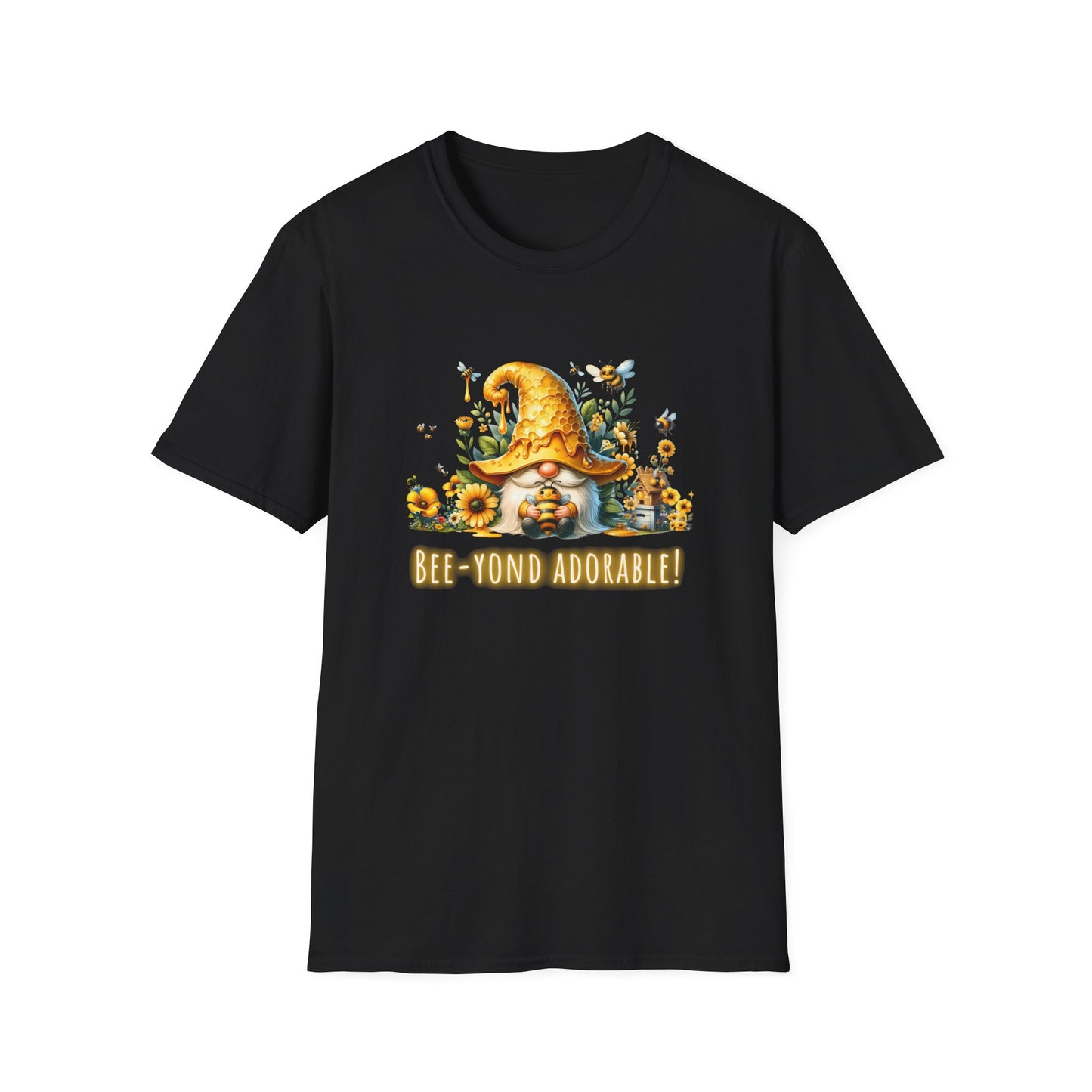 Bee-yond Adorable Gnome - Unisex Softstyle T-Shirt