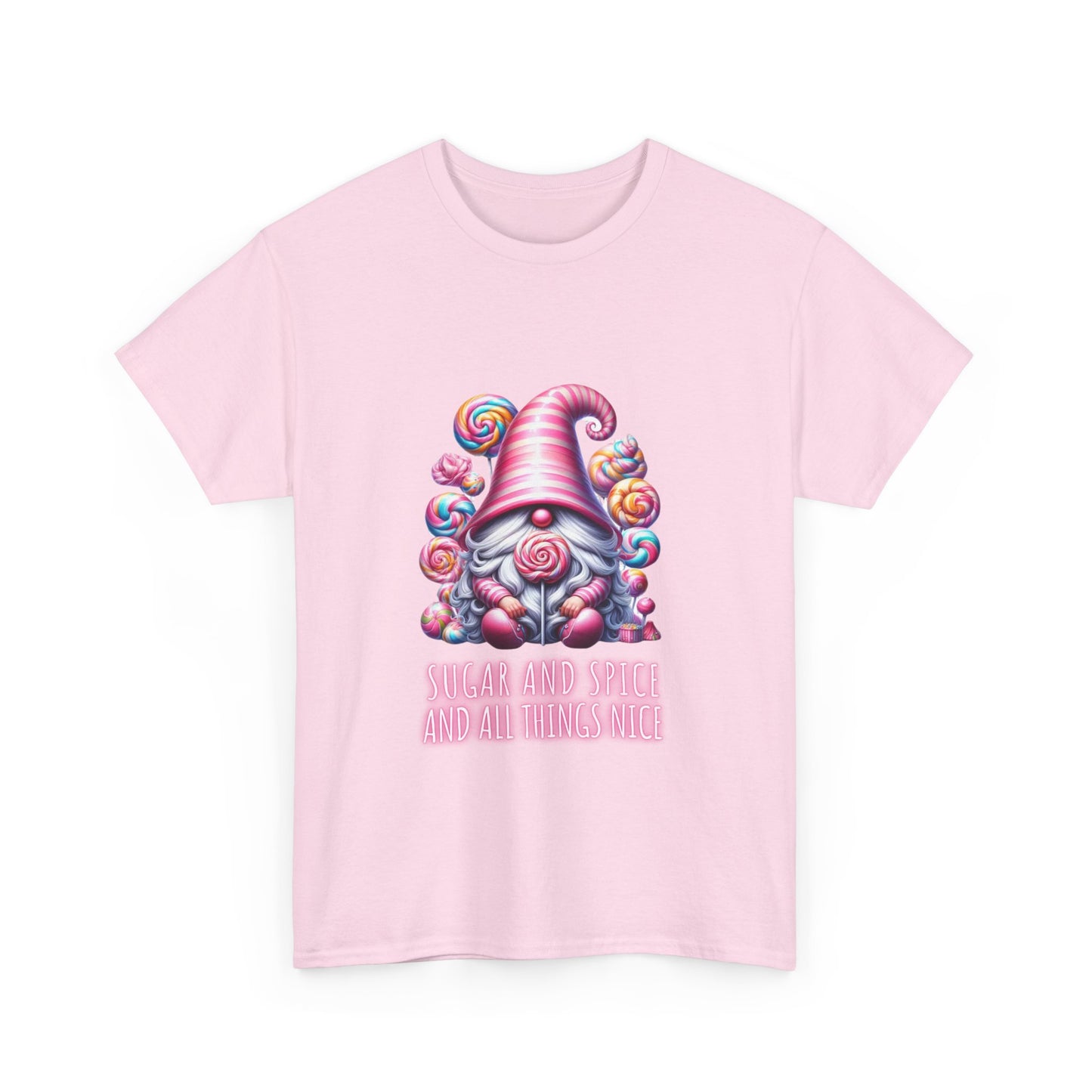 Sugar and Spice and all things nice - Gnome - Unisex Heavy Cotton Tee