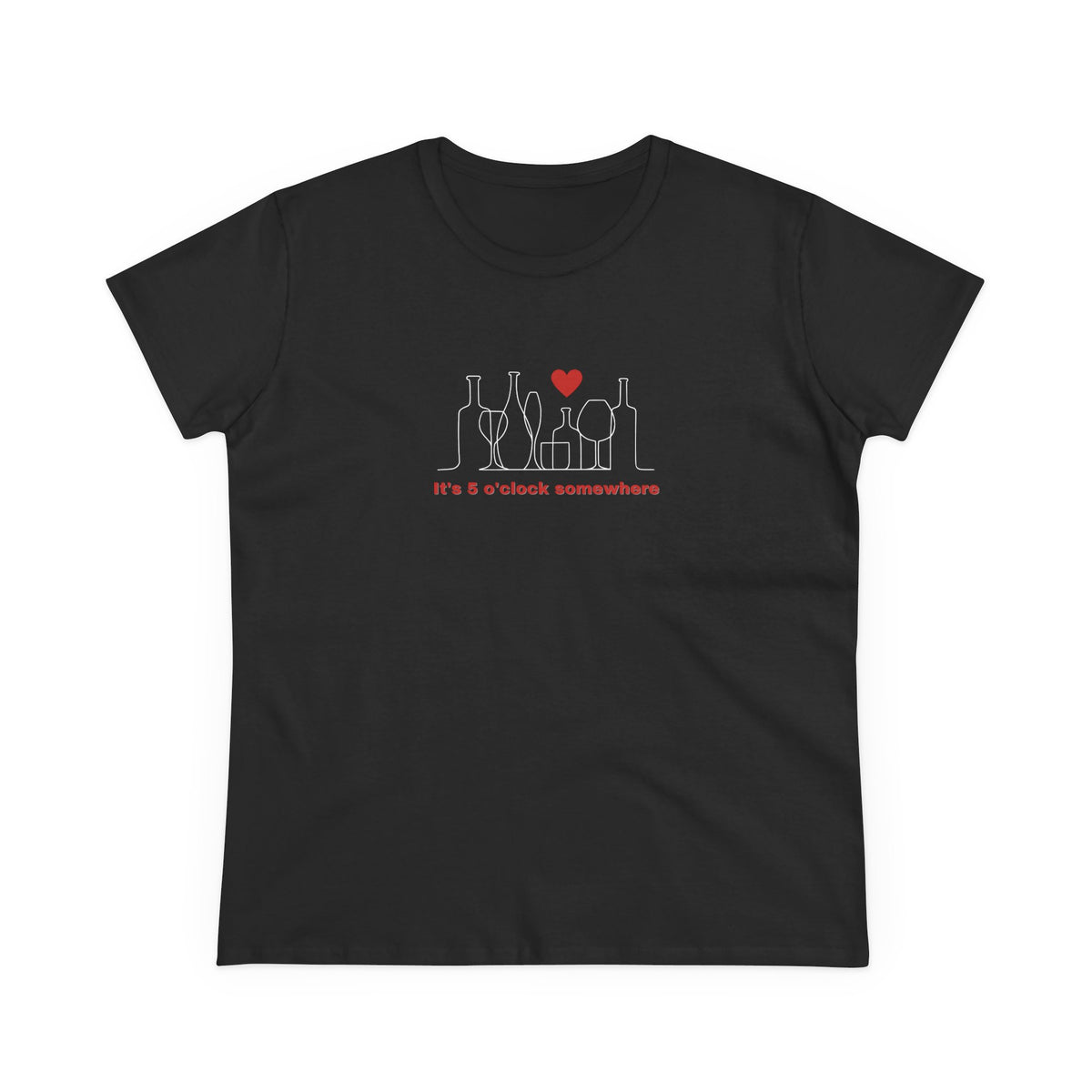 It's 5 o'clock somewhere - Women's Midweight Cotton Tee