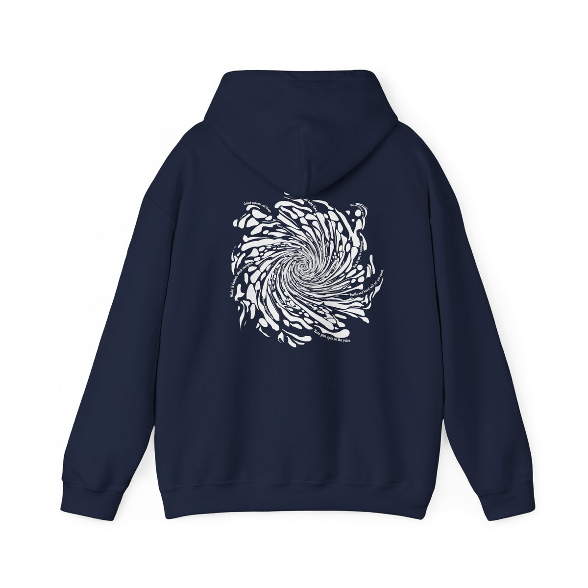 Firework Swirl Statements (printed on back) - Modern Vibes - Unisex Heavy Blend™ Hooded Sweatshirt