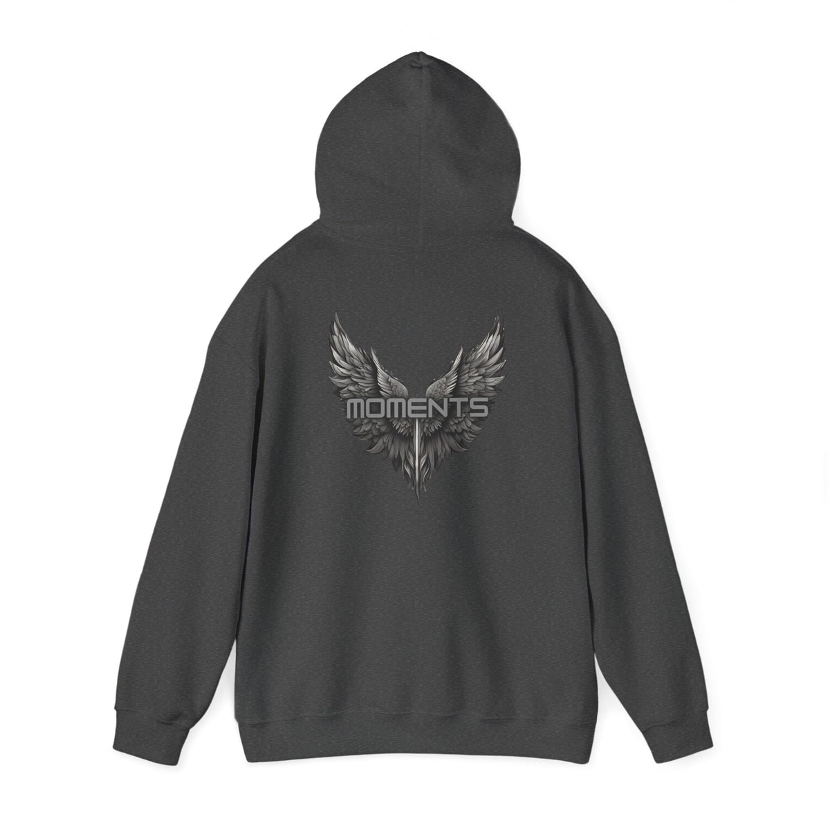 Moments (printed on back) - Statement Graphic - Unisex Heavy Blend™ Hooded Sweatshirt