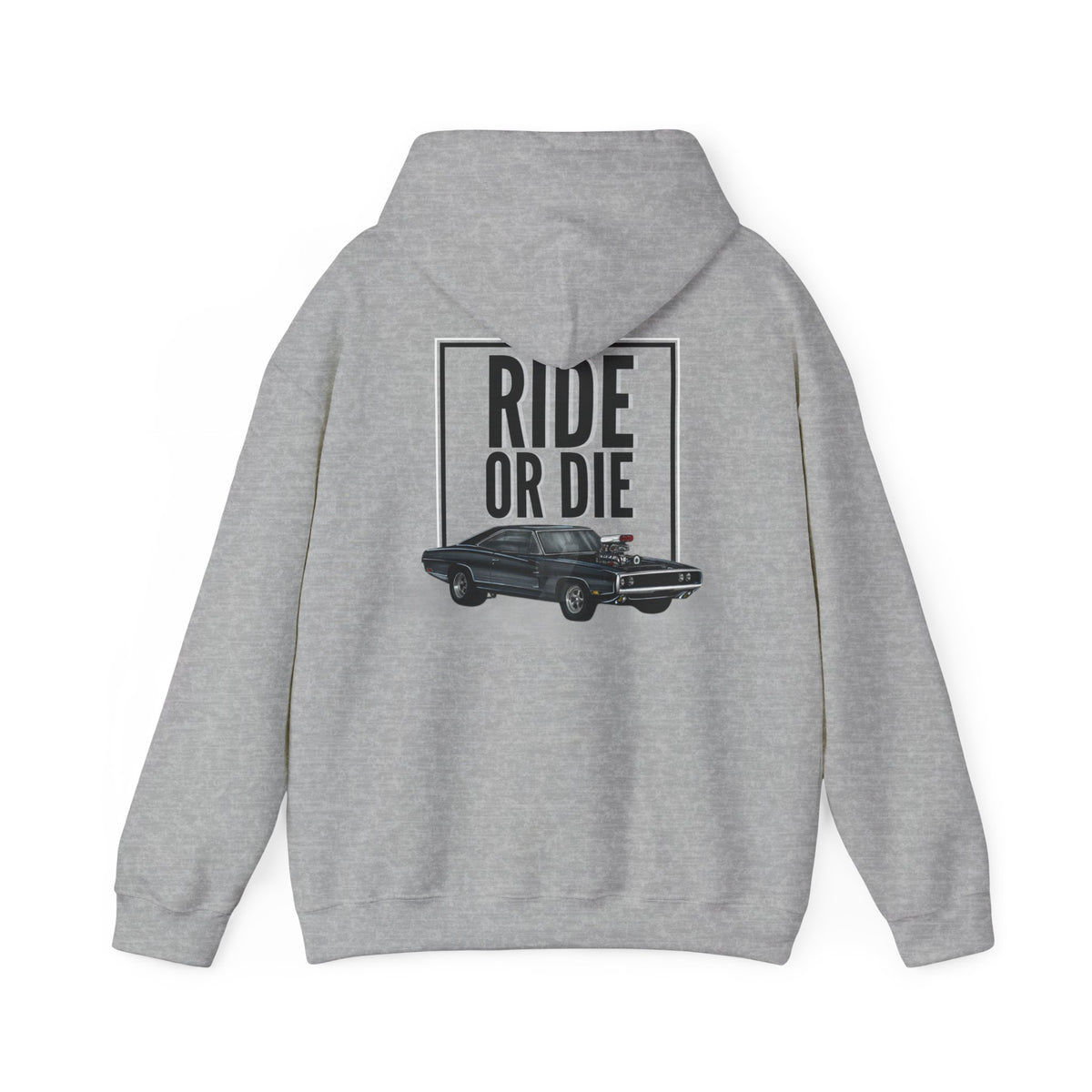 Ride or Die (printed on back) - Modern Vibes - Unisex Heavy Blend™ Hooded Sweatshirt