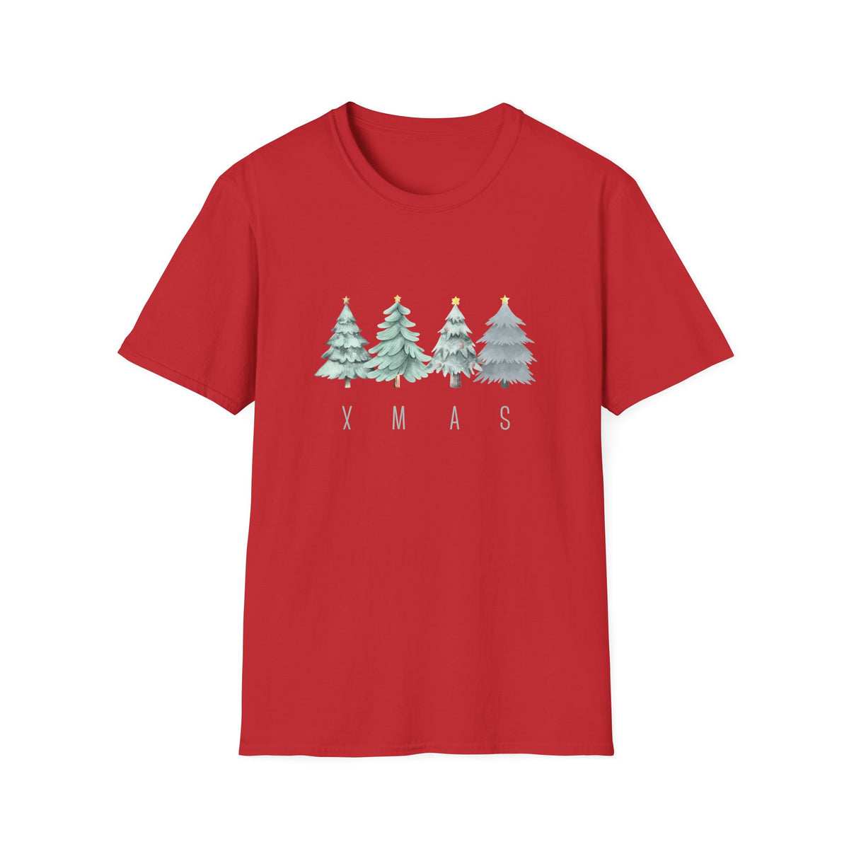 XMAS trees (green) - Unisex Softstyle T-Shirt