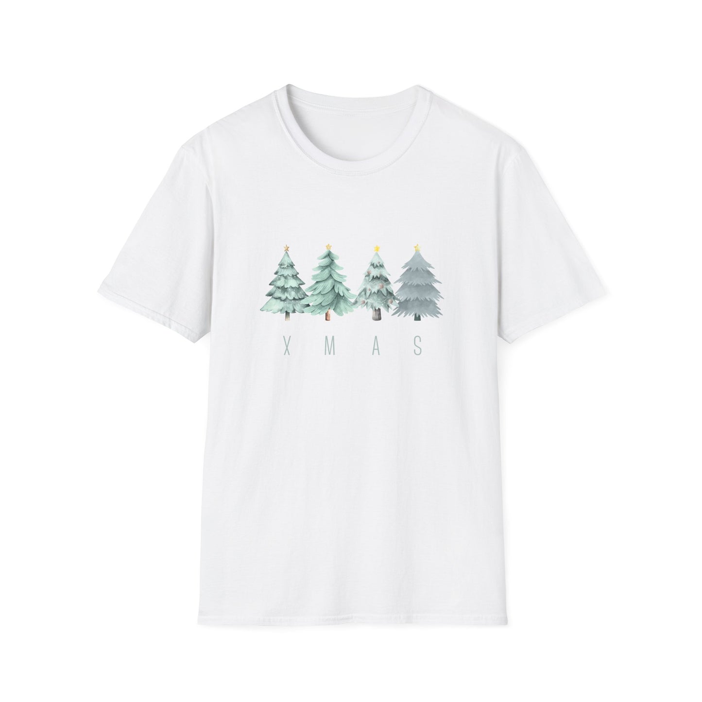XMAS trees (green) - Unisex Softstyle T-Shirt