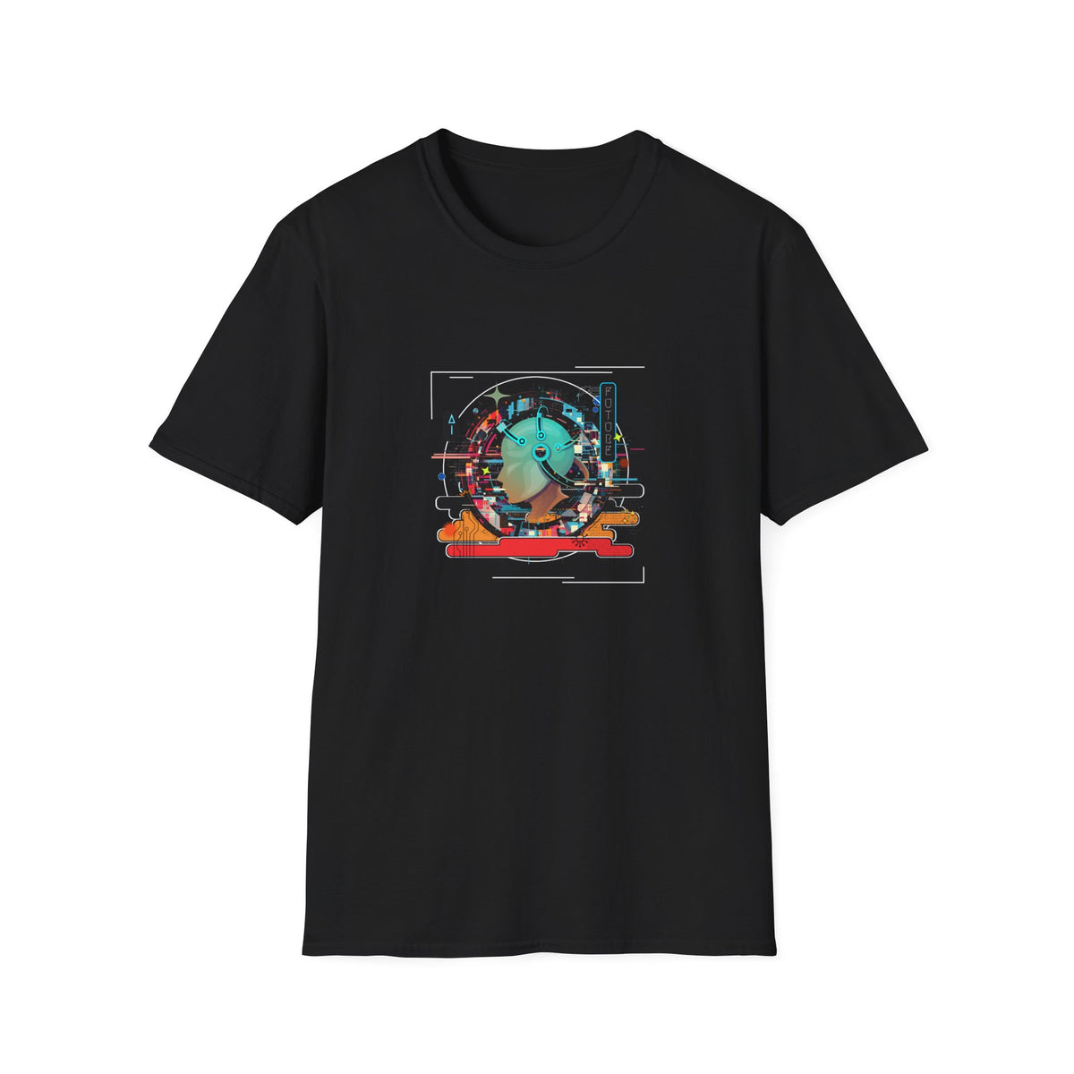 Retro Tech Future - Unisex Softstyle T-Shirt
