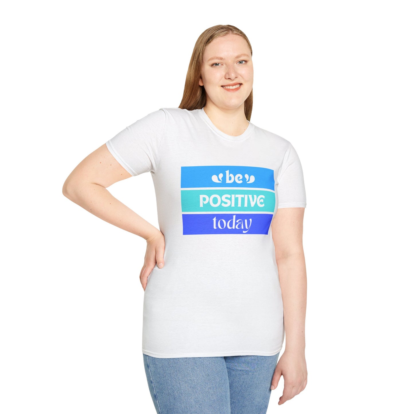 Be Positive Today (blue) - Unisex Softstyle T-Shirt