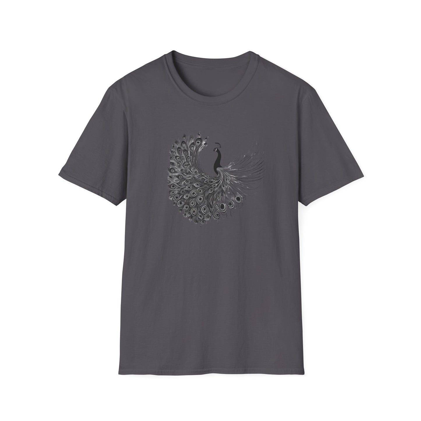 Peacock - Statement graphic - Unisex Softstyle T-Shirt