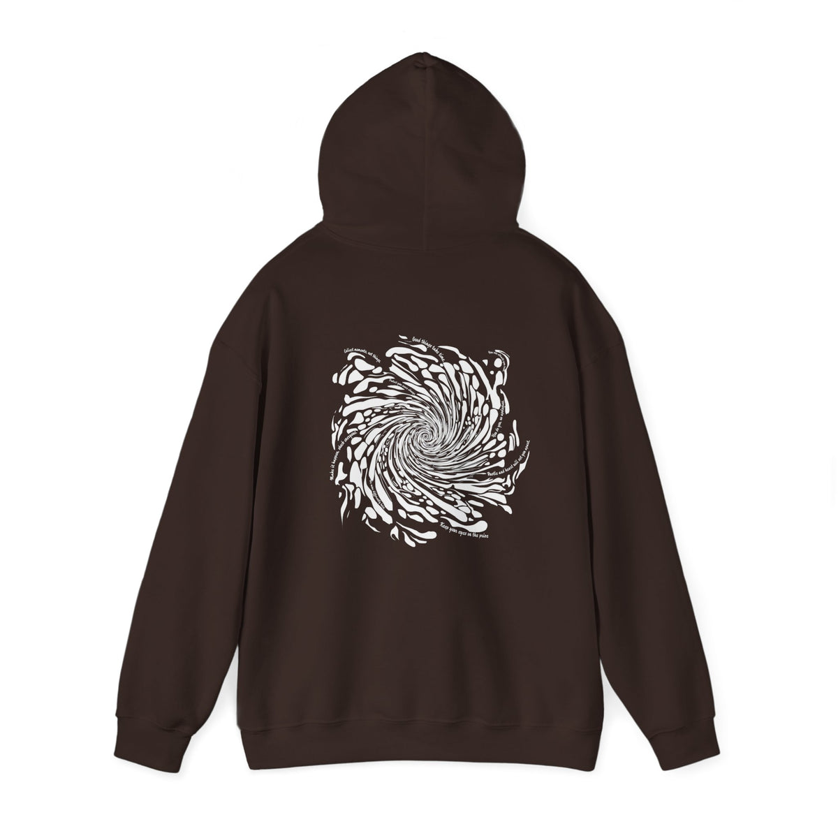 Firework Swirl Statements (printed on back) - Modern Vibes - Unisex Heavy Blend™ Hooded Sweatshirt