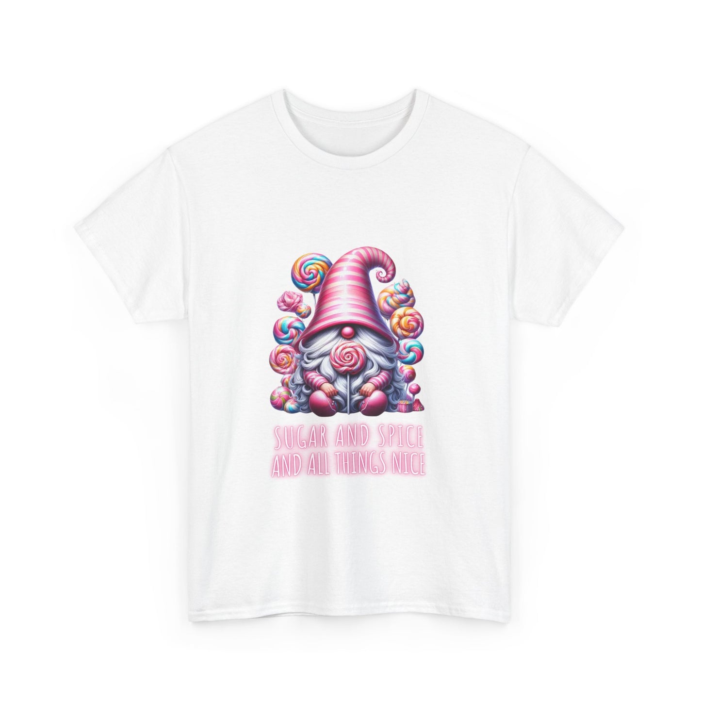 Sugar and Spice and all things nice - Gnome - Unisex Heavy Cotton Tee