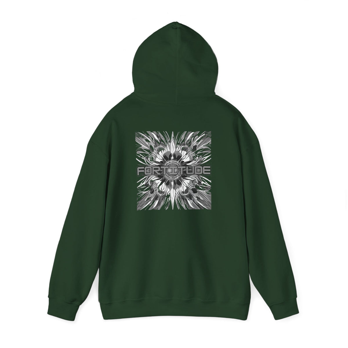 Fortitude (printed on back) - Statement Graphic - Unisex Heavy Blend™ Hooded Sweatshirt