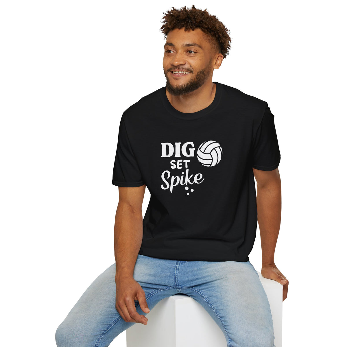 Dig Set Spike - Unisex Softstyle T-Shirt