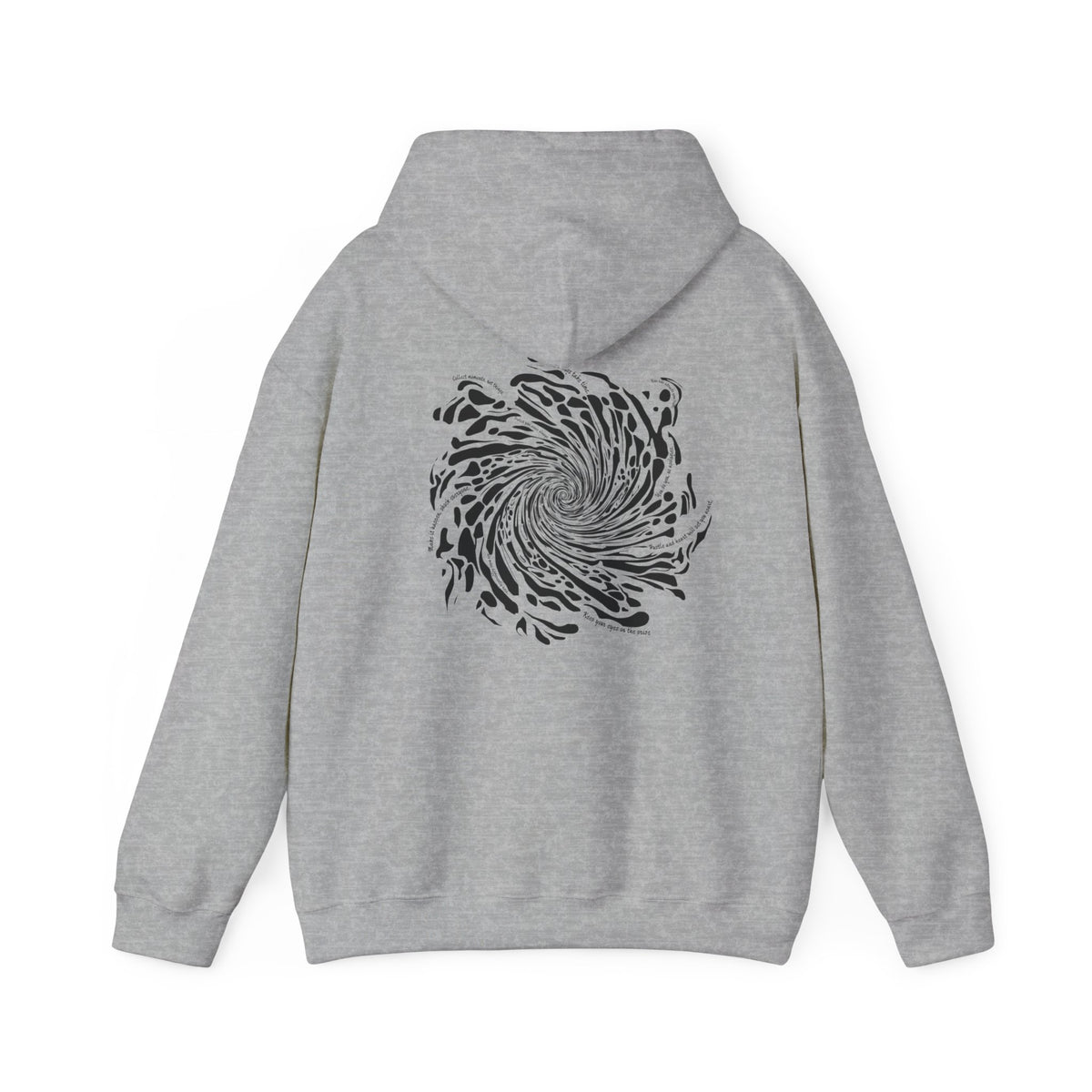 Firework Swirl Statements (printed on back) - Modern Vibes - Unisex Heavy Blend™ Hooded Sweatshirt