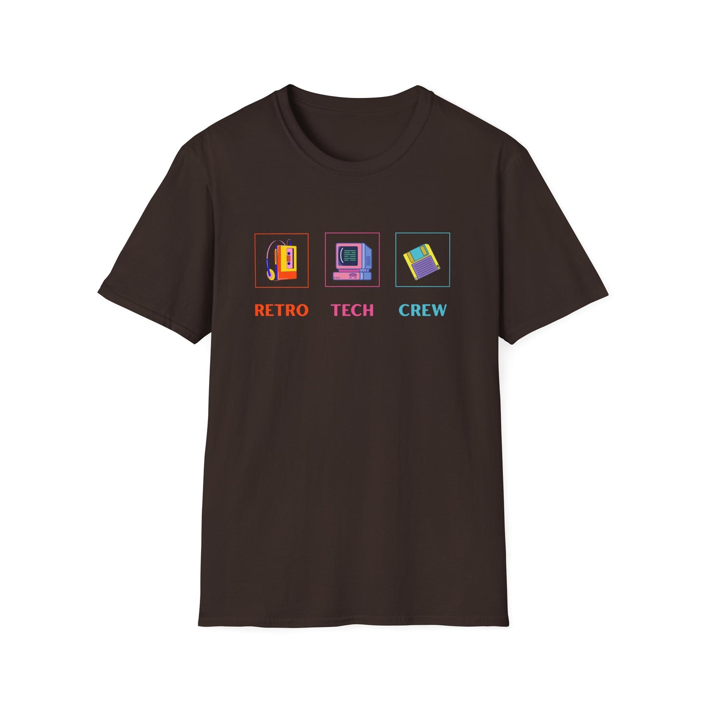 Retro Tech Crew - Unisex Softstyle T-Shirt