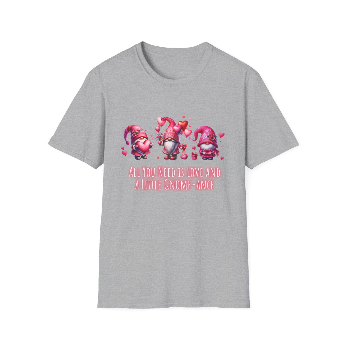All you need is love and a little gnome-ance - Unisex Softstyle T-Shirt