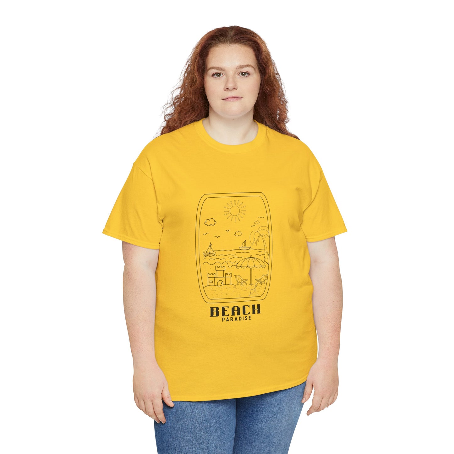 Beach Paradise - Unisex Heavy Cotton Tee