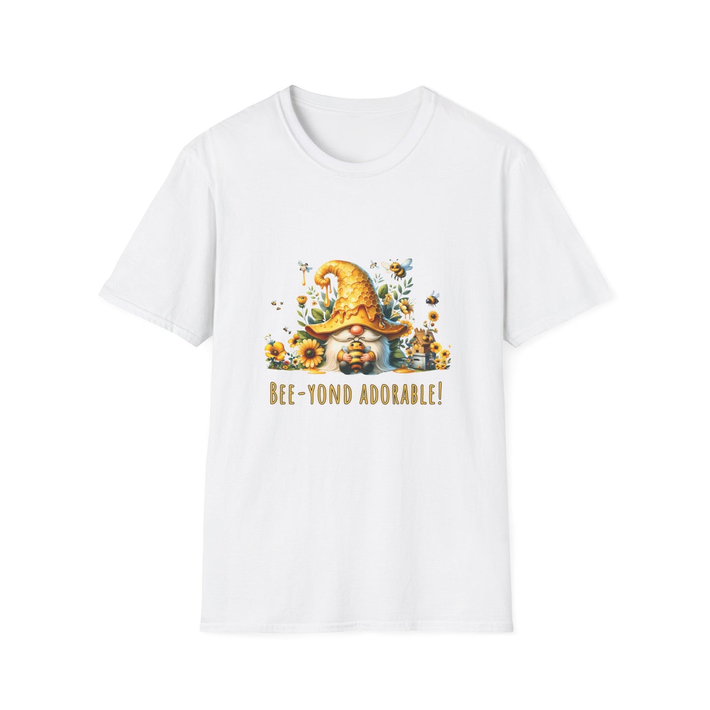 Bee-yond Adorable Gnome - Unisex Softstyle T-Shirt