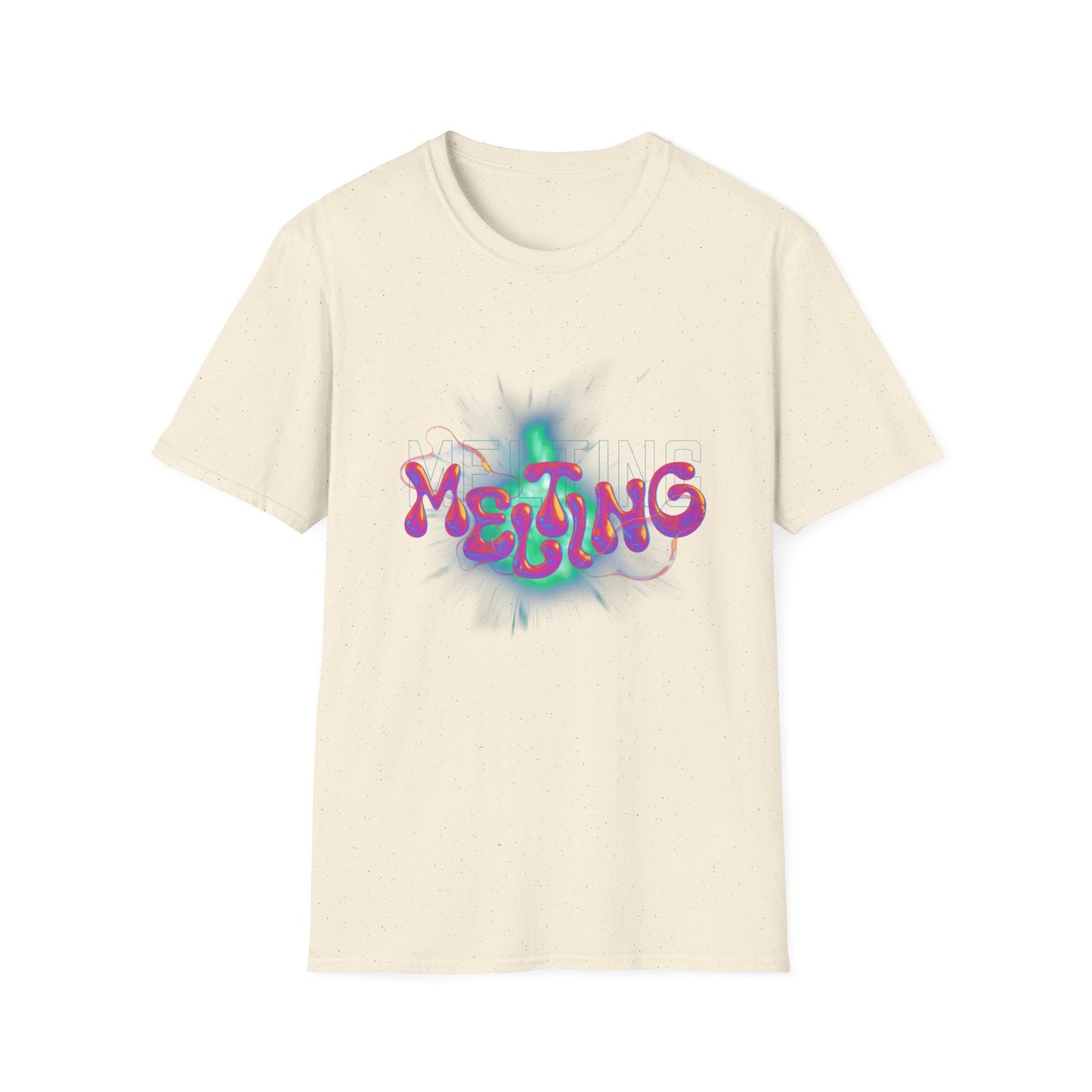 Melting Graphic (pink) - Unisex Softstyle T-Shirt