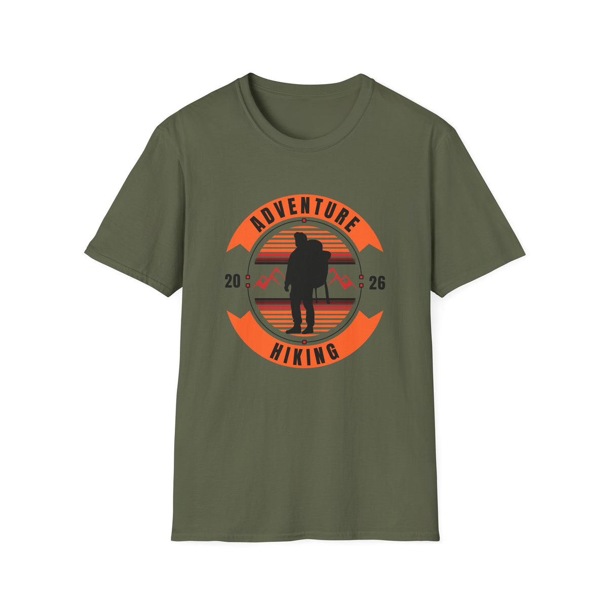 Adventure Hiking - Statement graphic - Unisex Softstyle T-Shirt