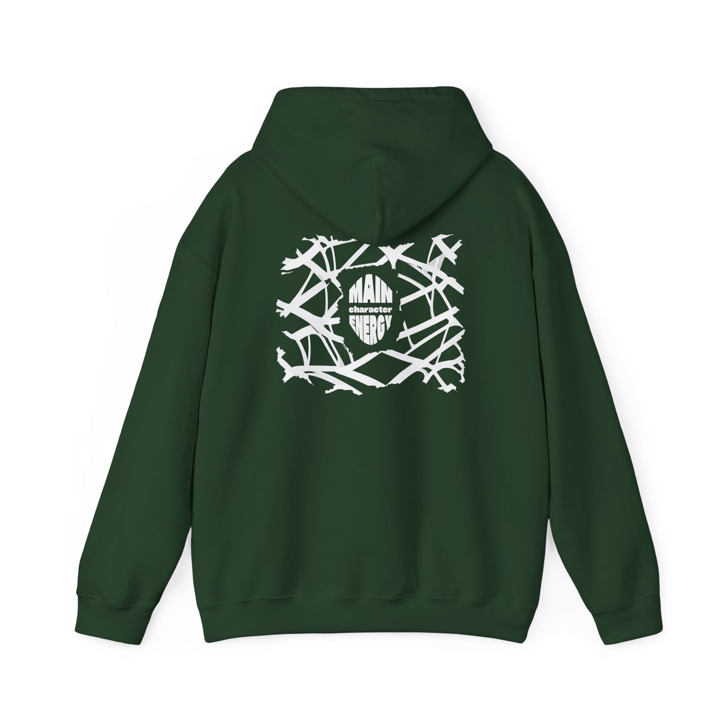 Main Character Energy (printed on back) - Modern Vibes - Unisex Heavy Blend™ Hooded Sweatshirt