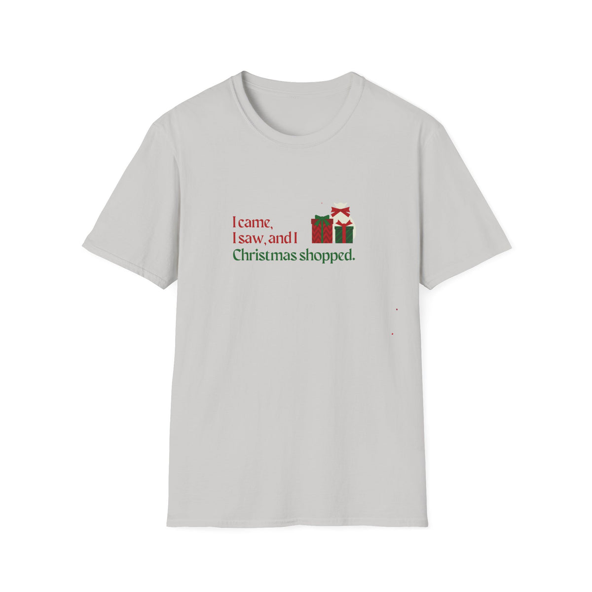 I came, I saw, I Christmas Shopped - Unisex Softstyle T-Shirt