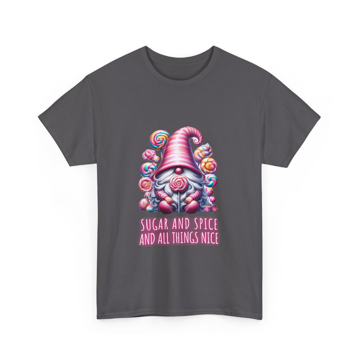 Sugar and Spice and all things nice - Gnome - Unisex Heavy Cotton Tee