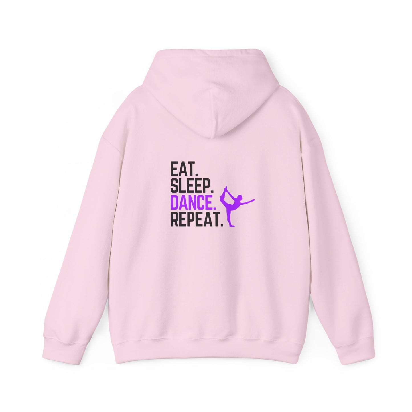 Eat Sleep Dance Repeat (printed on back) - Dance/Gym - Unisex Heavy Blend™ Hooded Sweatshirt