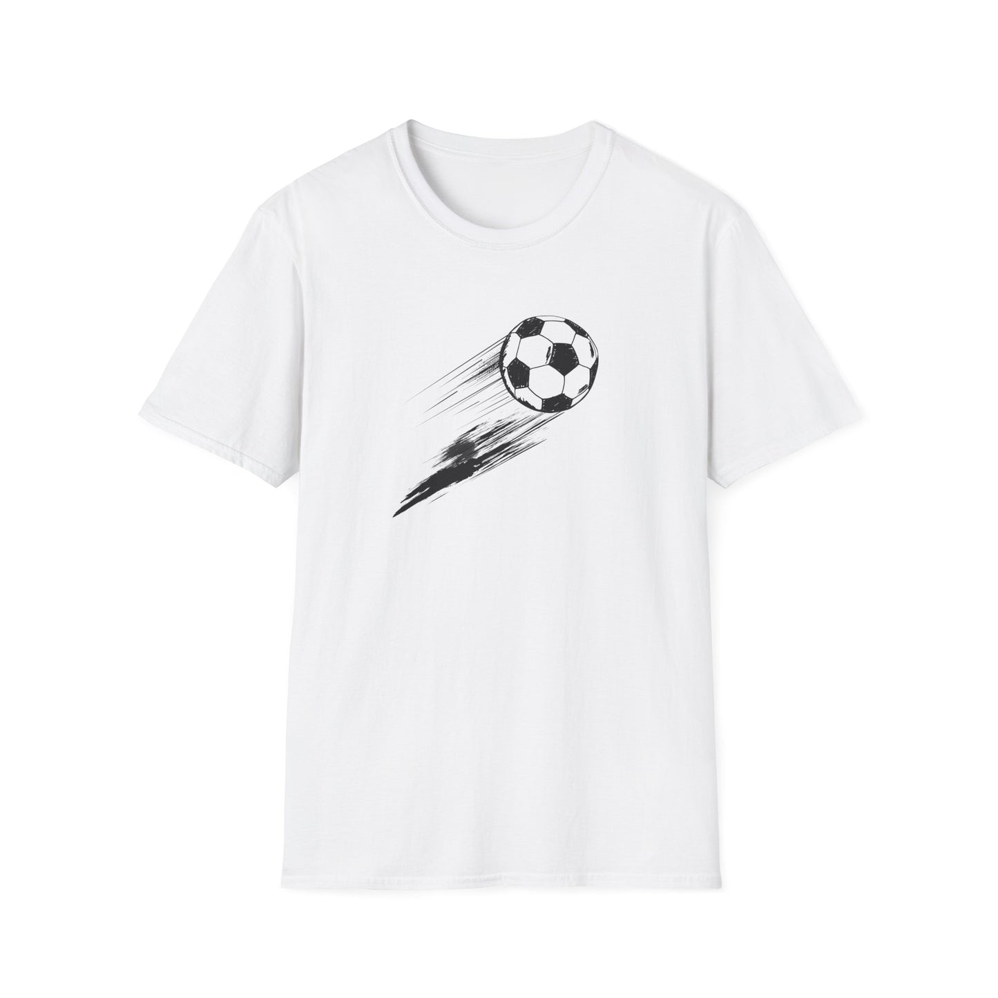 Soccerball Swoosh - Unisex Softstyle T-Shirt