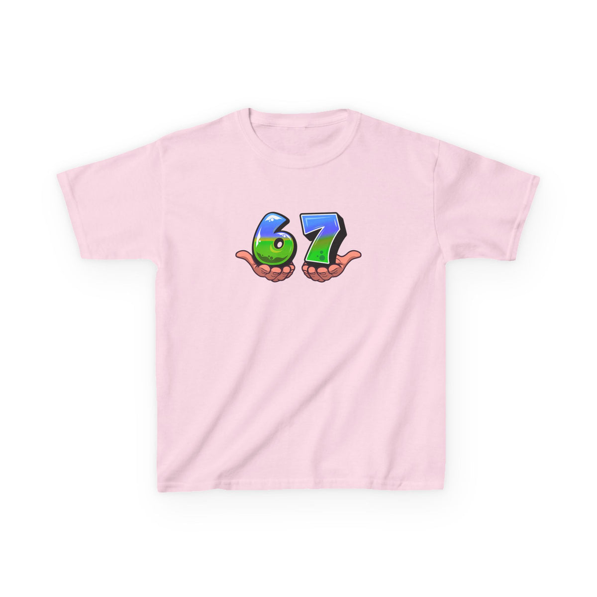 6-7 (blue/green) - Youth / Kids Heavy Cotton™ Tee