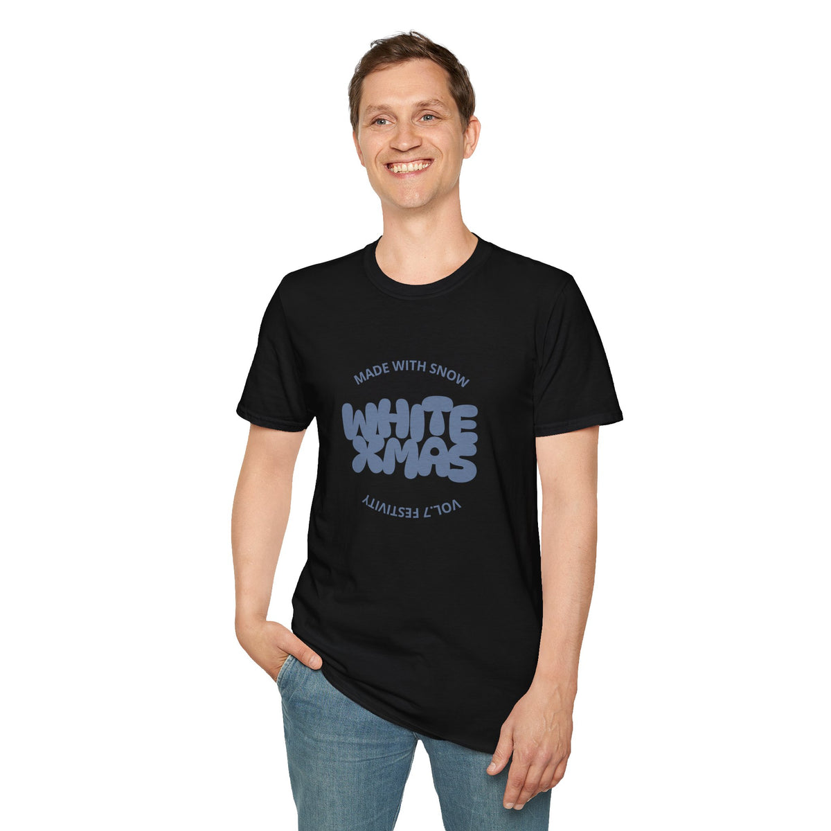 White Xmas - Unisex Softstyle T-Shirt