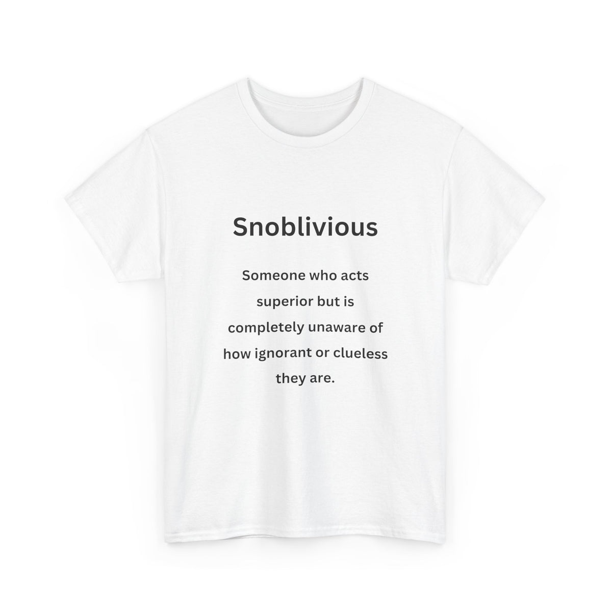 Snoblivious - Urban Words - Unisex Heavy Cotton Tee