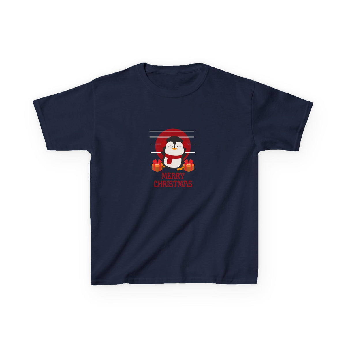 Merry Penguin - Youth/Kids Heavy Cotton Tee