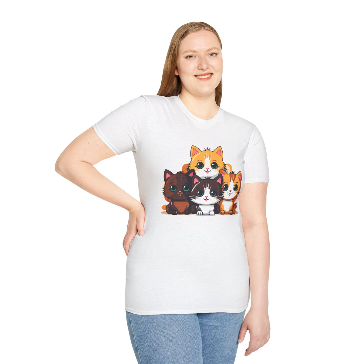 Cute cats - Unisex Softstyle T-Shirt