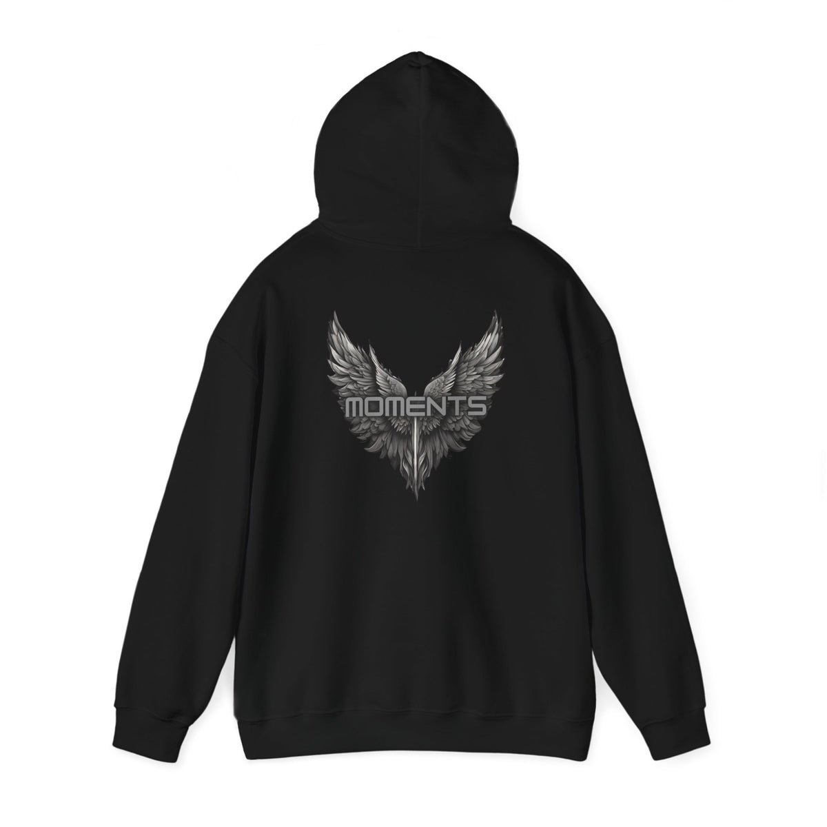 Moments (printed on back) - Statement Graphic - Unisex Heavy Blend™ Hooded Sweatshirt