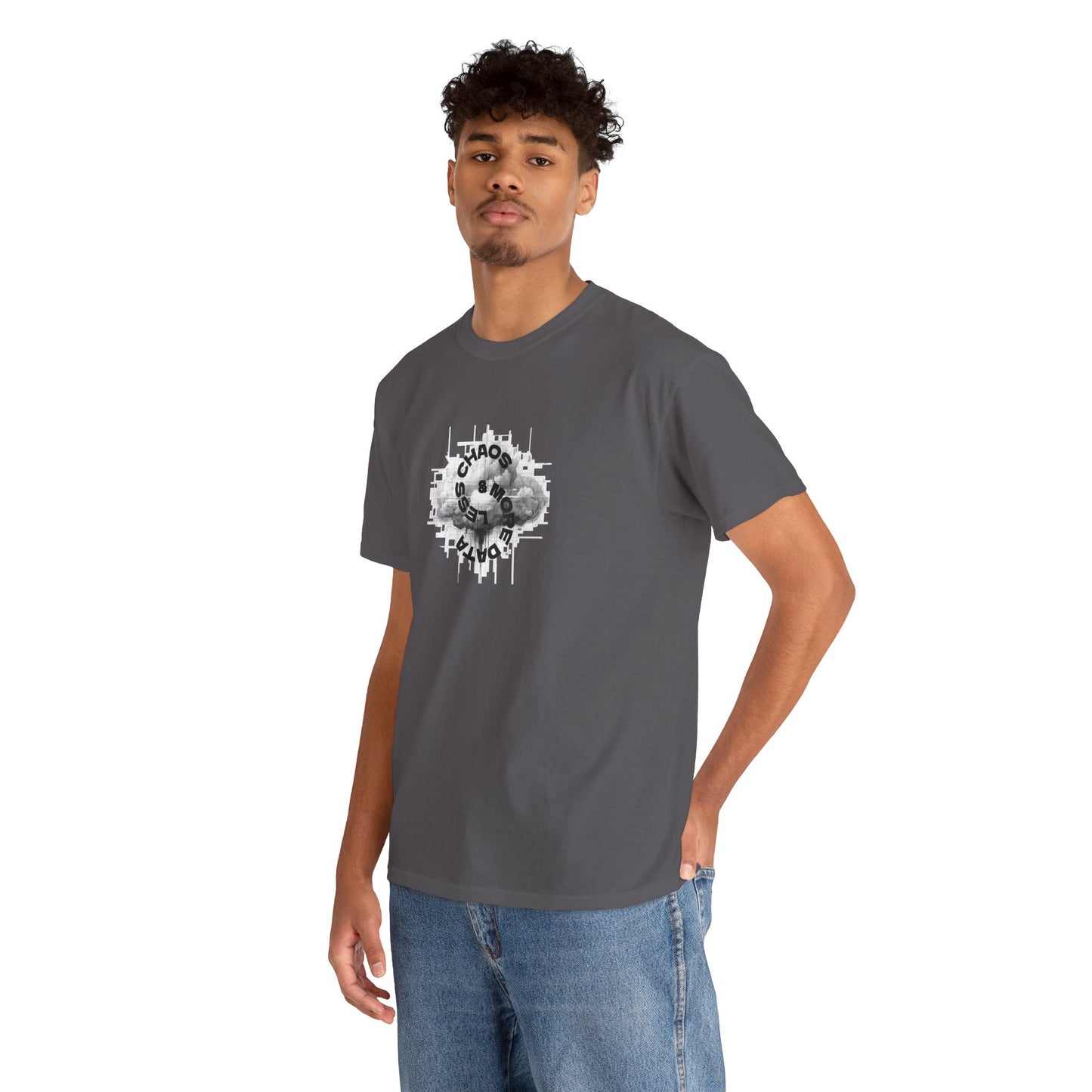 Less Chaos, More Data - Unisex Heavy Cotton Tee