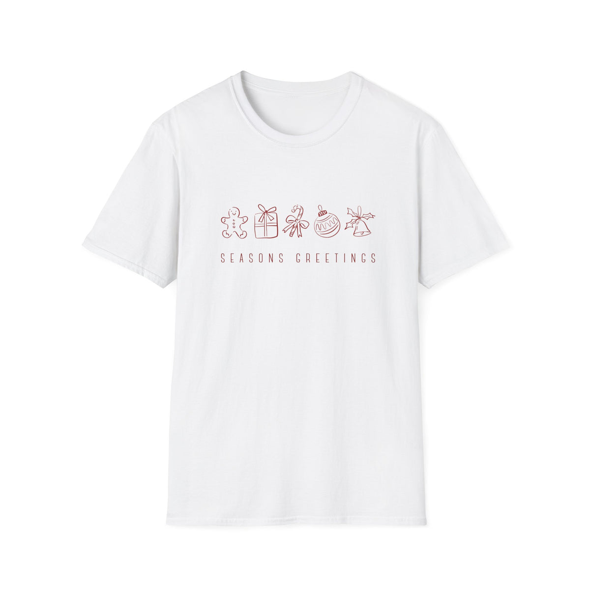 Christmas Sketches - Unisex Softstyle T-Shirt