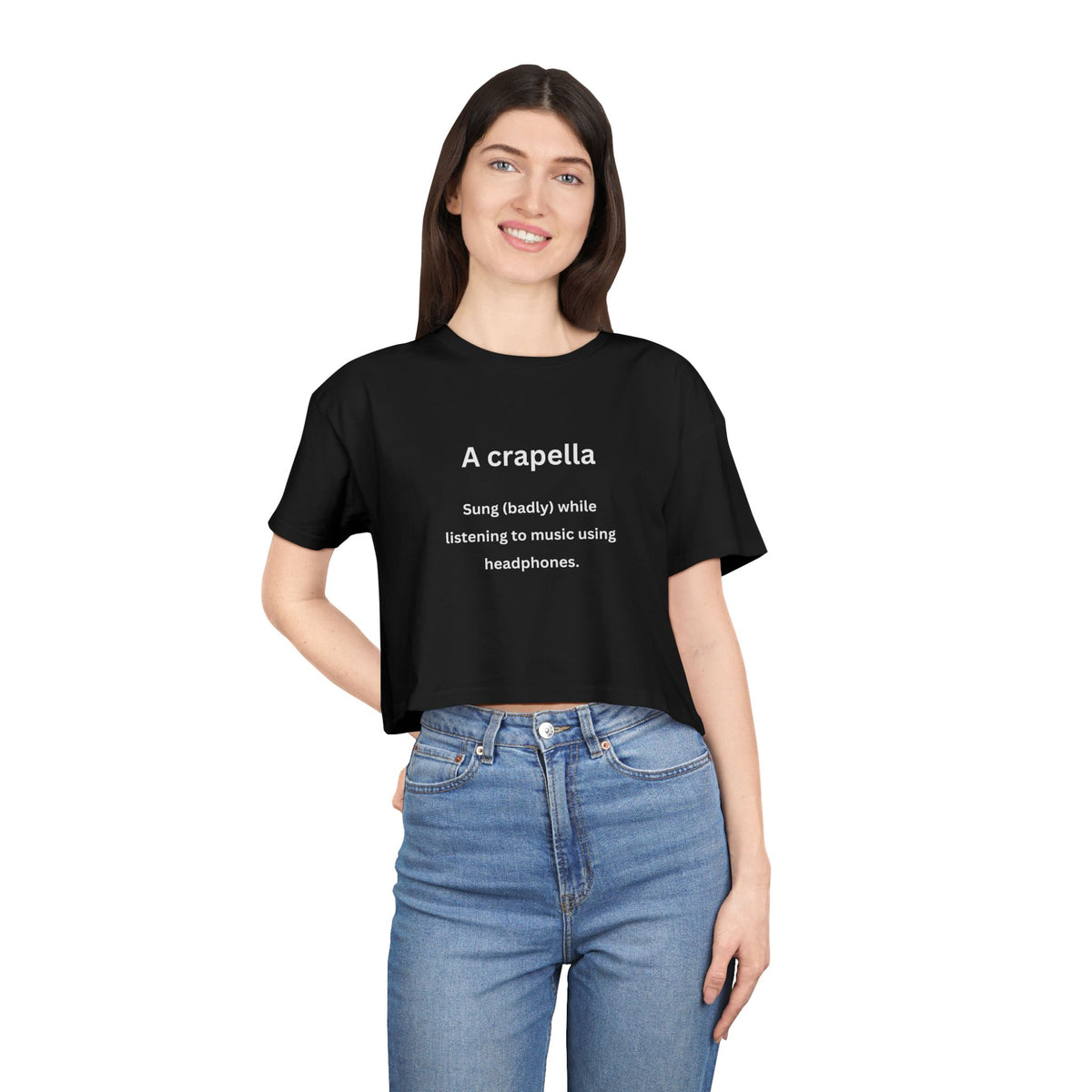 A-Crapella - Urban Words - Women's Crop Tee
