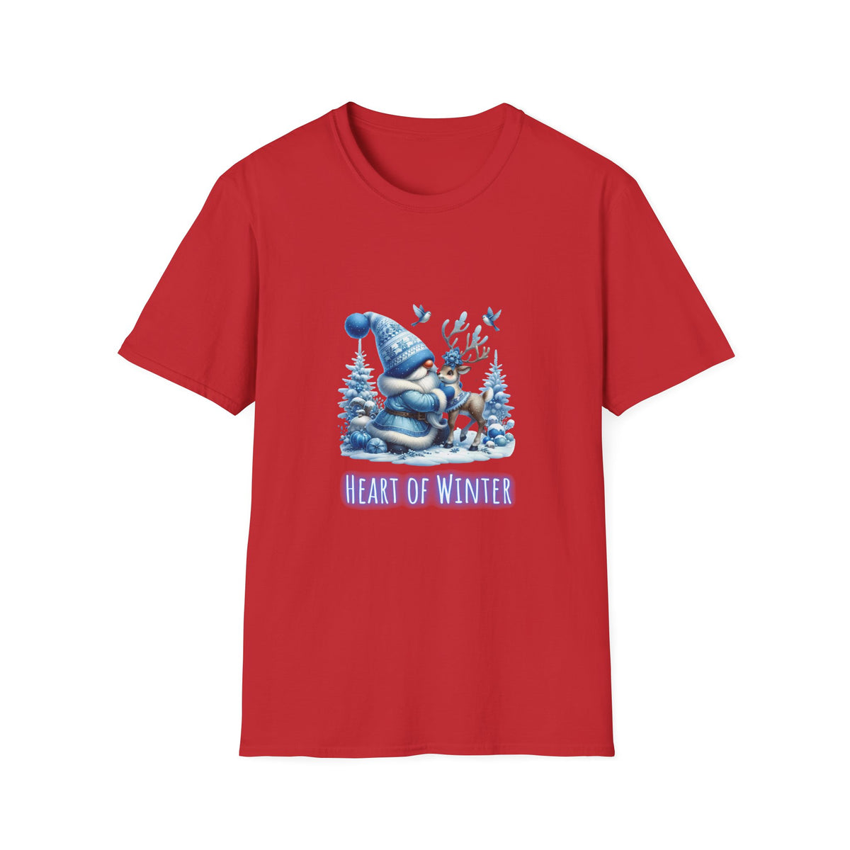 Heart of Winter (gnome) - Christmas- Unisex Softstyle T-Shirt