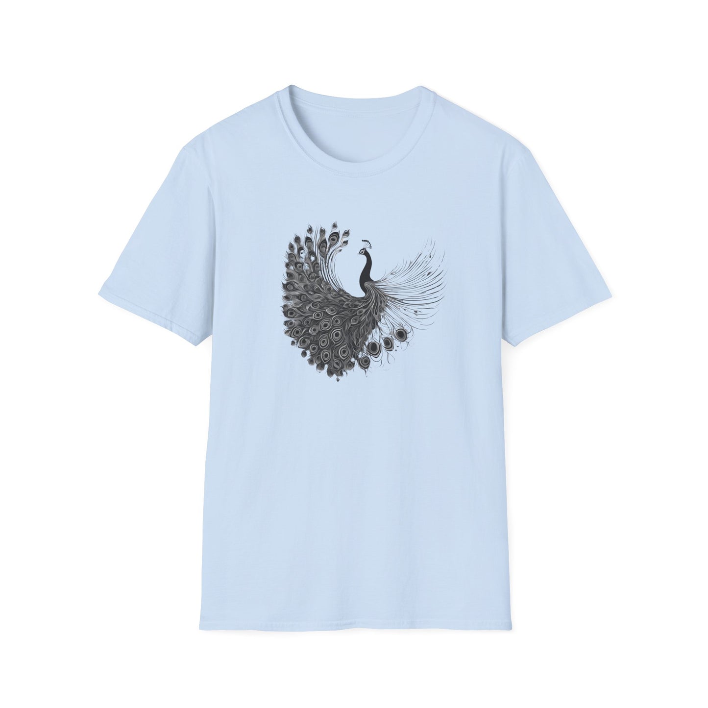 Peacock - Statement graphic - Unisex Softstyle T-Shirt