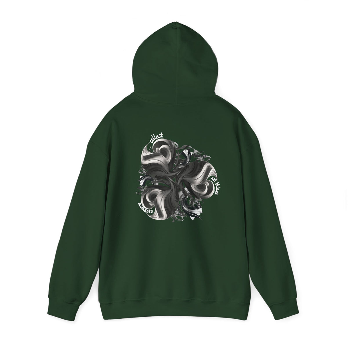Collect moments not things (printed on back) - Modern Vibes - Unisex Heavy Blend™ Hooded Sweatshirt